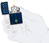 Zippo Pixel Game Design Navy Matte 49114