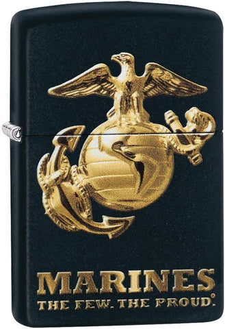 Zippo U.S. Marine Corps. Logo Black Matte 49149