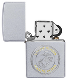 Zippo U.S. Marine Corps. Emblem Satin Chrome 49150