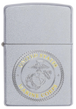 Zippo U.S. Marine Corps. Emblem Satin Chrome 49150