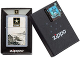 Zippo U.S. Army Battle Scene Street Chrome 49152