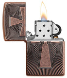 Zippo Armor Deep Carved Cross 49158