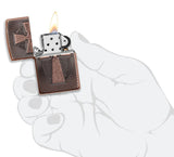 Zippo Armor Deep Carved Cross 49158