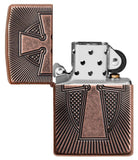 Zippo Armor Deep Carved Cross 49158
