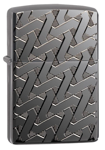 Zippo Deep Carved Geometric Weave  Armor 49173