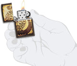 Zippo Viking Warship Design Brown Matte 49182