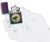 Zippo Raven Silhouette Design Iridescent 49186