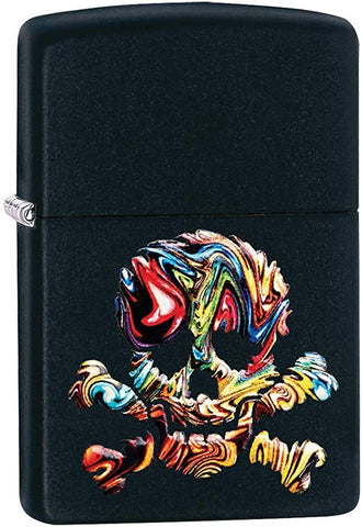 Zippo Textured Multi Color Skull Design 49187