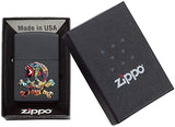 Zippo Textured Multi Color Skull Design 49187