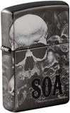 Zippo Sons of Anarchy 360° Skulls Black Ice 49192