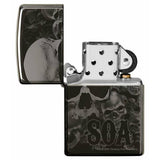 Zippo Sons of Anarchy 360° Skulls Black Ice 49192