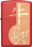 Zippo Year of The Ox Red Matte 49233