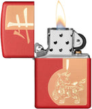 Zippo Year of The Ox Red Matte 49233