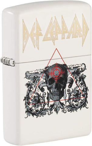 Zippo Def Leppard White Matte 49237