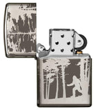 Zippo Big Foot Sasquatch in The Woods 360° Design Black Ice 49247
