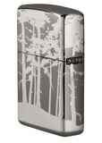 Zippo Big Foot Sasquatch in The Woods 360° Design Black Ice 49247