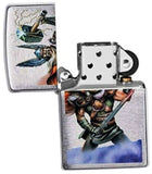 Zippo Thor Design Brushed Chrome Thor 49250