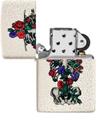 Zippo Floral Skeleton Design Mercury Glass 49252