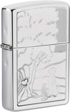 Zippo Pet and Tree Design High Polish Chrome 49258