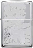 Zippo Pet and Tree Design High Polish Chrome 49258