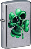 Zippo Lucky Skull Design Street Chrome 49260