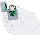 Zippo Lucky Skull Design Street Chrome 49260