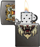 Zippo Sabretooth Tattoo Design Gray 49263