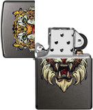 Zippo Sabretooth Tattoo Design Gray 49263