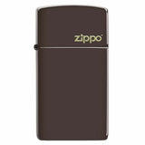 Zippo Slim Brown w/Zippo Logo 49266ZL