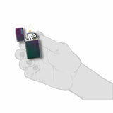 Zippo Slim w/Zippo Logo Iridescent 49267ZL
