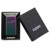 Zippo Slim w/Zippo Logo Iridescent 49267ZL