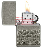 Zippo Pattern Design Armor MultiCut Antique Silver 49290