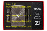 Zippo Pattern Design Crystal Armor MultiCut Engraving Black Ice 49291