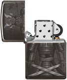 Zippo Knight Fight High Polish Black 49292