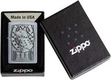 Zippo Lucky 7 Emblem Street Chrome Silver 49294