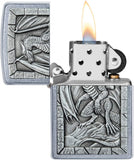 Zippo Dragon Emblem Street Chrome 49296