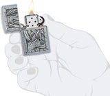 Zippo Dragon Emblem Street Chrome 49296