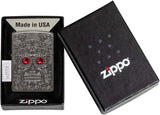 Zippo Armor Crystal Skull High Polish Black Ice 49300