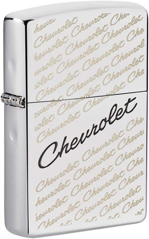 Zippo Chevrolet Script Logo High Polish Chrome 49305