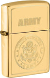 Zippo U.S. Army High Polish Brass 49314