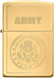 Zippo U.S. Army High Polish Brass 49314