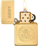 Zippo U.S. Army High Polish Brass 49314