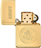 Zippo U.S. Army High Polish Brass 49314