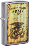 Zippo U.S. Army 1775 Street Chrome 49315