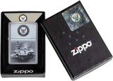 Zippo U.S. Navy Aircraft Carrier Street Chrome 49319