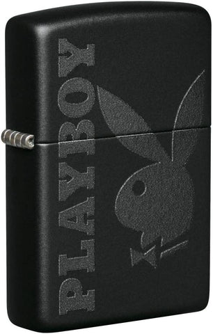 Zippo Playboy Black on Black Matte 49342
