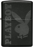 Zippo Playboy Black on Black Matte 49342