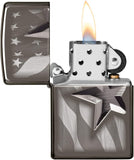 Zippo Armor Retro Star Black Ice 49350