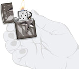 Zippo Armor Retro Star Black Ice 49350