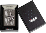 Zippo Armor Retro Star Black Ice 49350